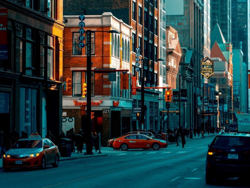 street city buildings twilight movement road Free PNG transparent images