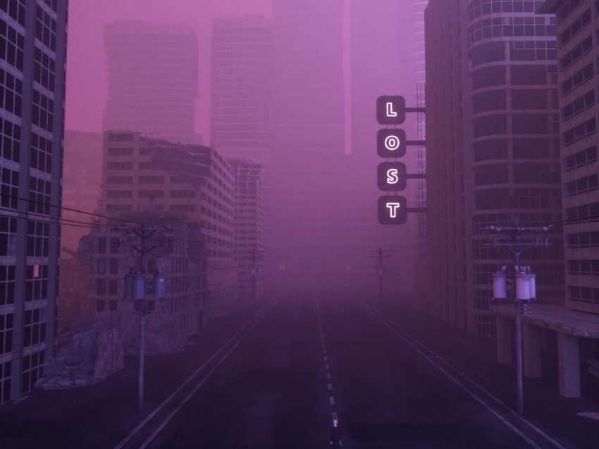street city fog lost Clear background PNG elements