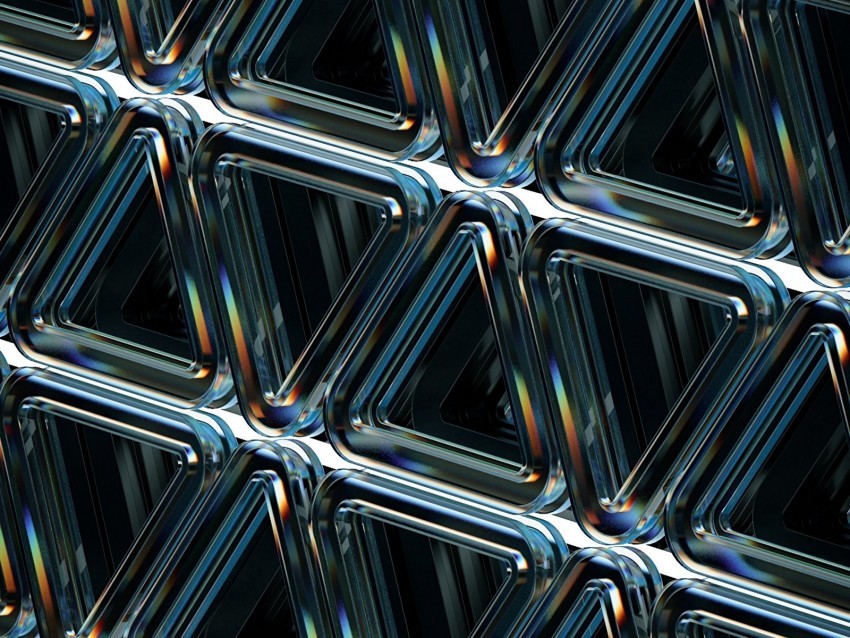 structure geometric triangles embossed glass PNG Image Isolated with Transparent Clarity