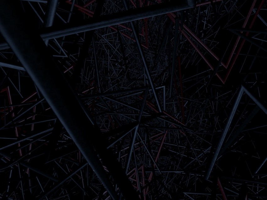 structure interlacing pipes tangled dark endless PNG with no bg
