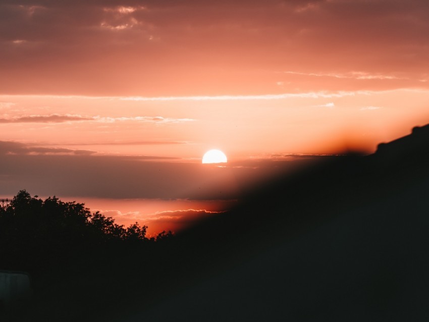 sunset sun twilight sky clouds PNG Image with Transparent Background Isolation 4k wallpaper