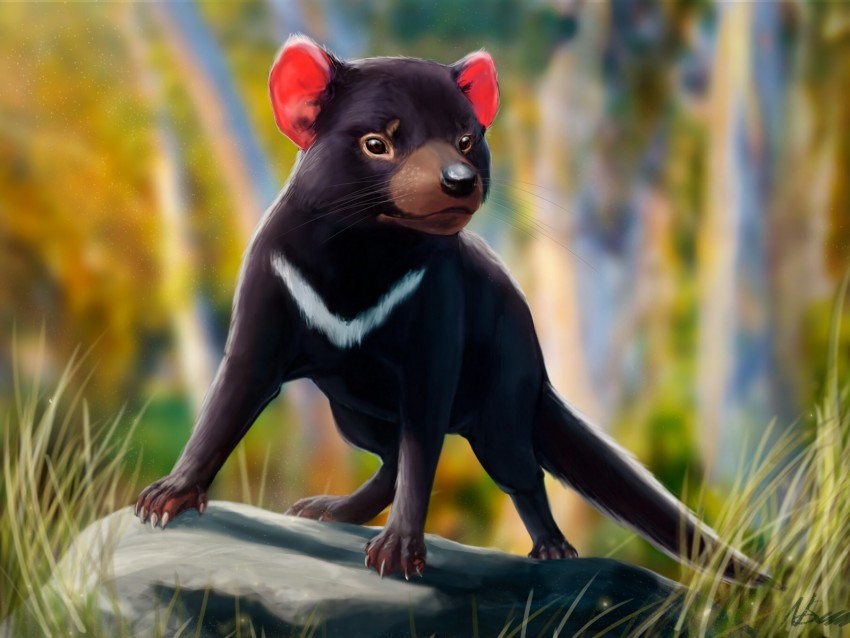 tasmanian devil beast animal art wildlife PNG Image Isolated with Transparent Clarity 4k wallpaper