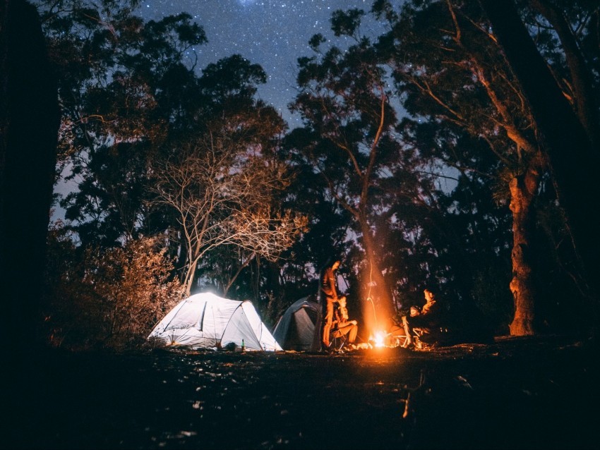 tent starry sky bonfire camping recreation trees forest Free PNG images with alpha channel compilation 4k wallpaper