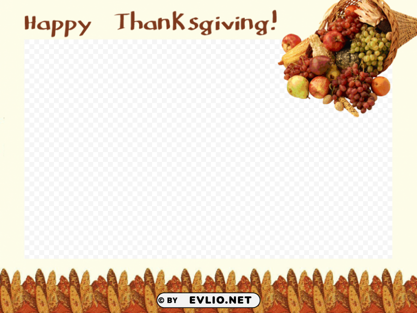 thanksgiving day frame Free PNG images with alpha transparency