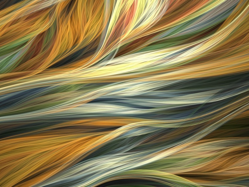 threads strands colorful fractal art PNG for design