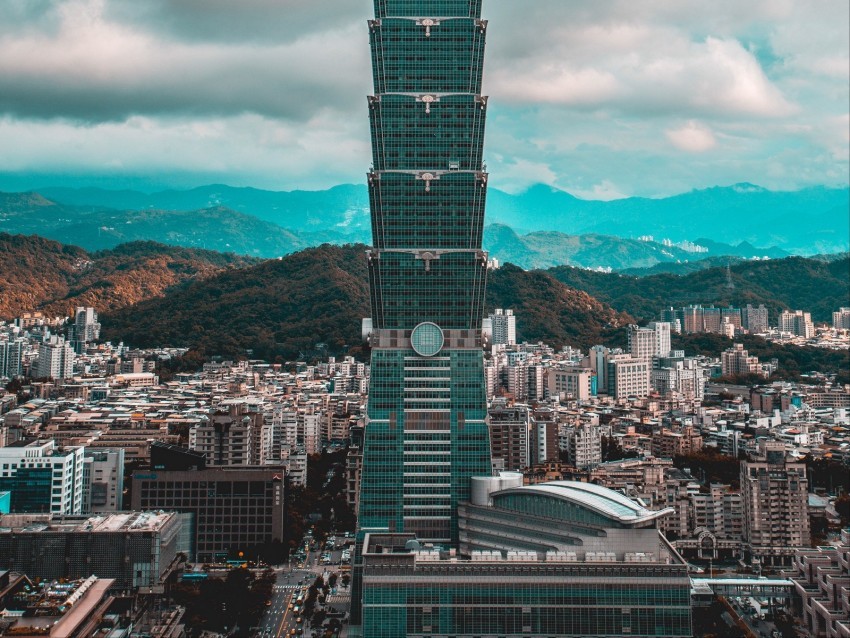 tower building architecture city taipei taiwan HighResolution Transparent PNG Isolated Element