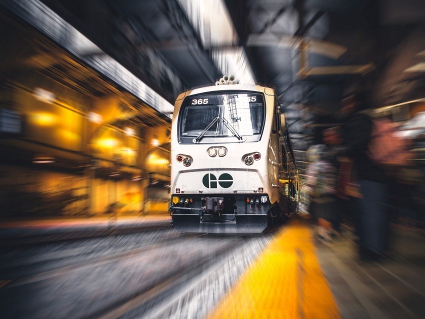 train station platform blur motion Isolated Object in HighQuality Transparent PNG