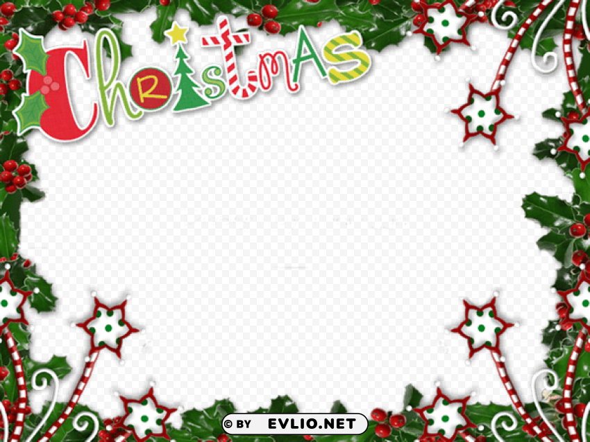 transparent christmasframe PNG pictures with no background required