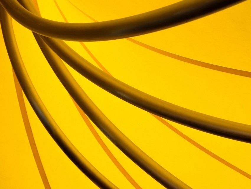tube yellow shape bends PNG download free 4k wallpaper