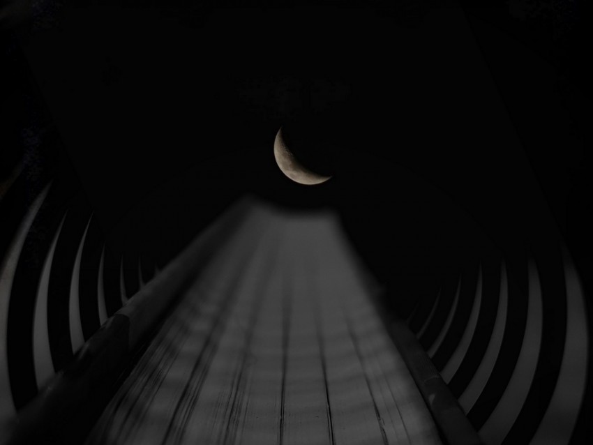 tunnel moon night perspective sky tube PNG files with transparent backdrop complete bundle 4k wallpaper
