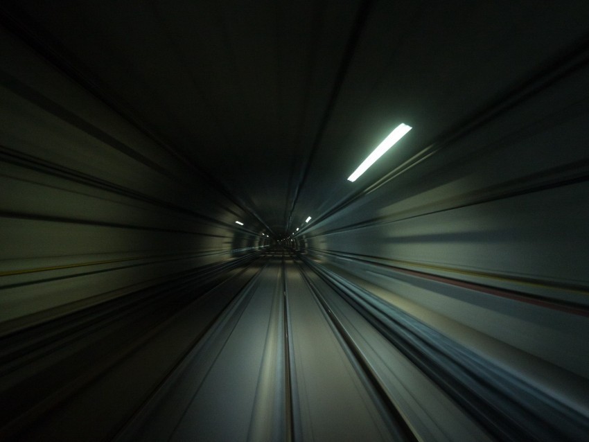 tunnel speed movement dark deepening PNG with clear overlay