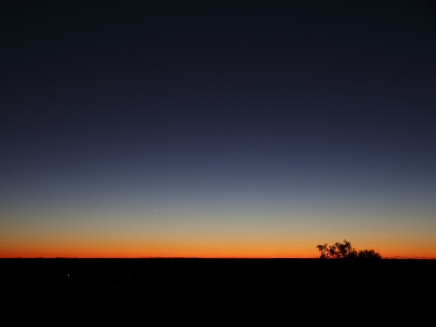 twilight dark bushes sky horizon gradient PNG with transparent overlay