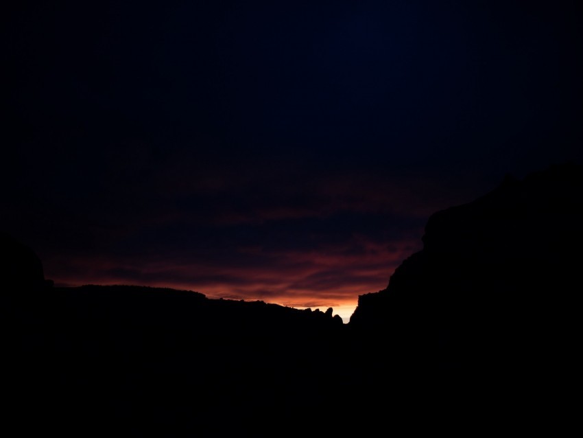 twilight mountains outlines evening dark PNG Image with Clear Isolation 4k wallpaper