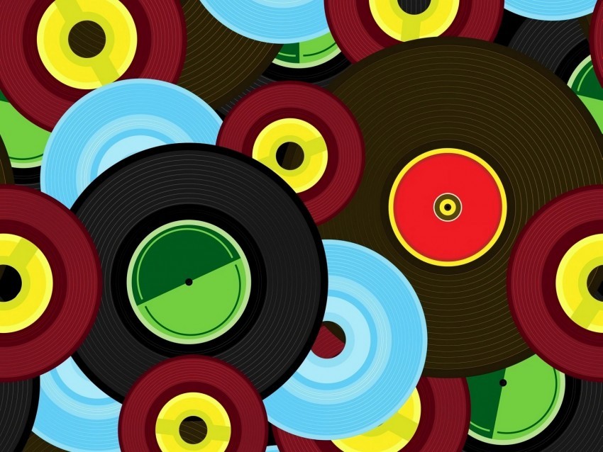 vinyl records colorful vinyl texture pattern PNG transparent vectors