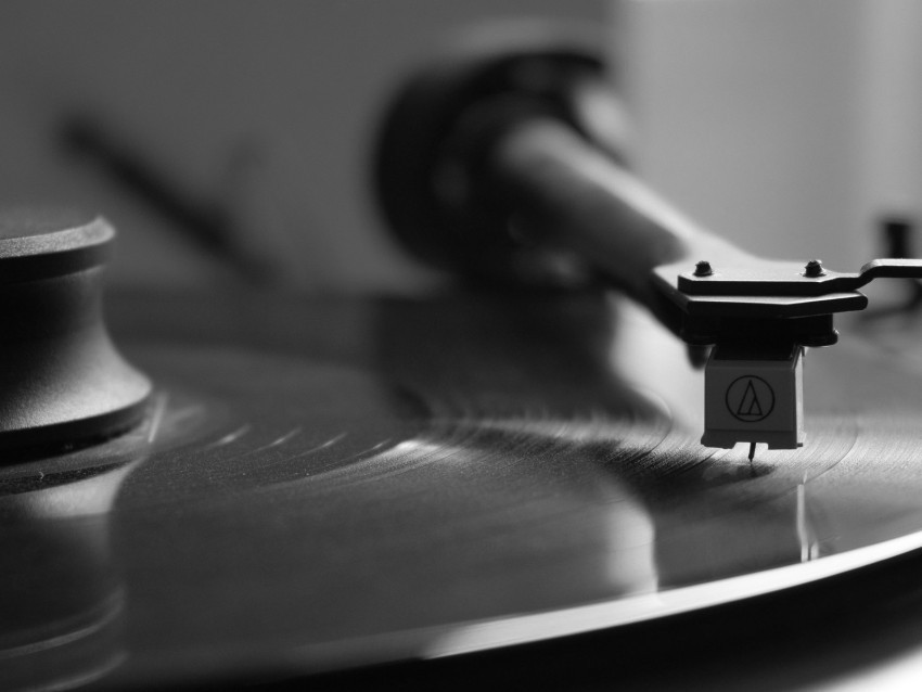 vinyl vinyl player bw cartridge tonearm needle track sound Isolated Character with Clear Background PNG 4k wallpaper