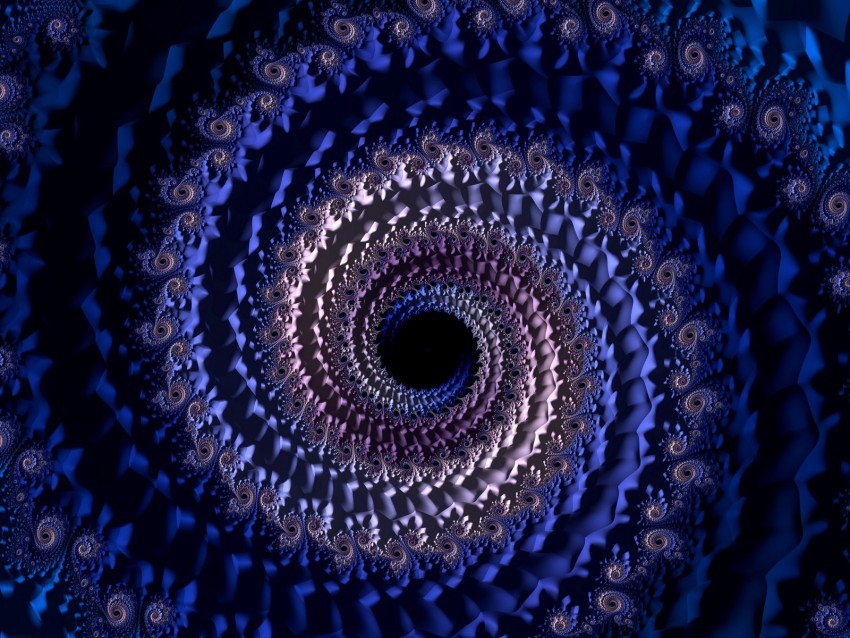 vortex swirling 3d fractal abstraction Transparent PNG image free