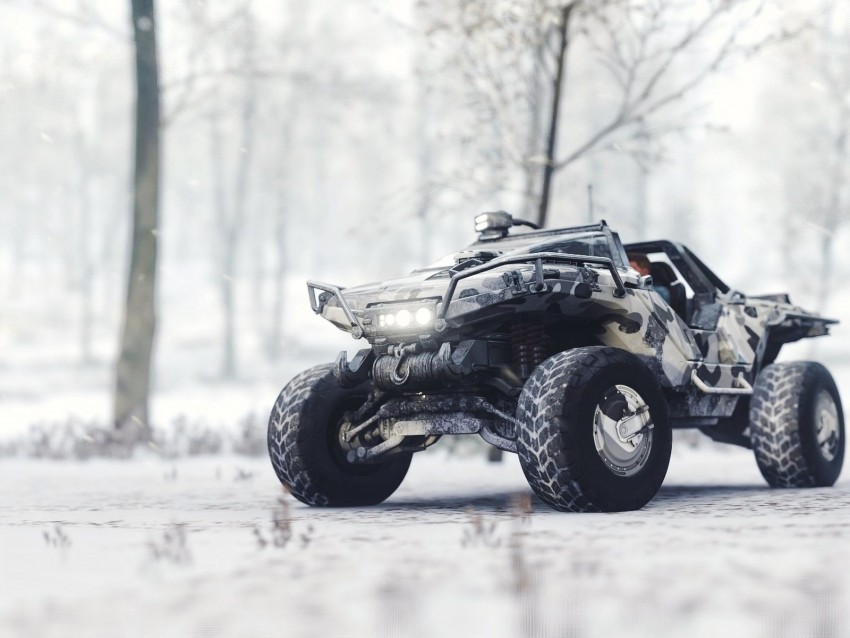 warthog car snow race PNG images transparent pack 4k wallpaper