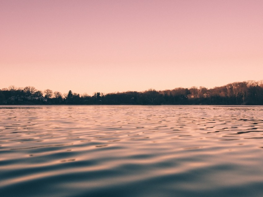 water ripples lake twilight dark Transparent Background Isolation of PNG