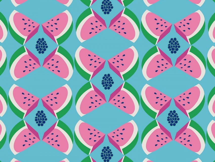 watermelon slices pattern art HighResolution Transparent PNG Isolated Element