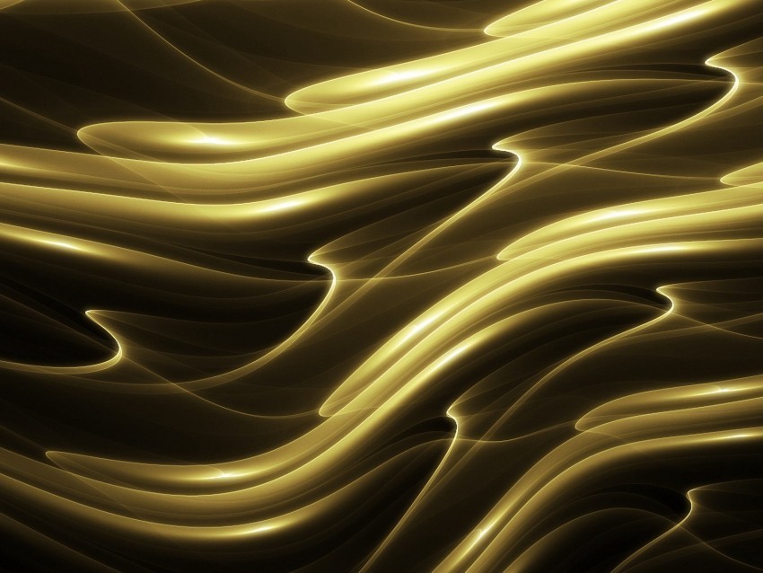 waves glow fractal abstraction Isolated Subject with Clear Transparent PNG