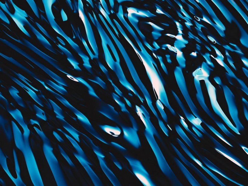 waves ripples dark blue abstraction Isolated Character in Transparent Background PNG