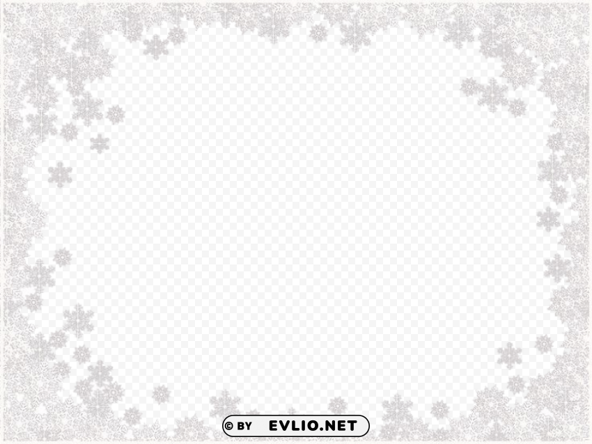 White Border Frame Clear Background PNG Isolated Illustration