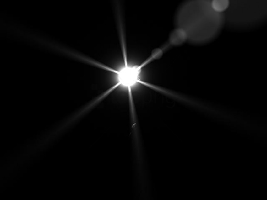 white lens flare Isolated Artwork on Transparent Background PNG