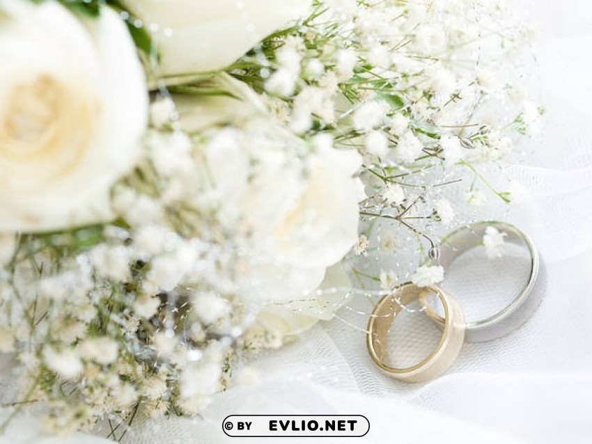 white roses wedding PNG objects