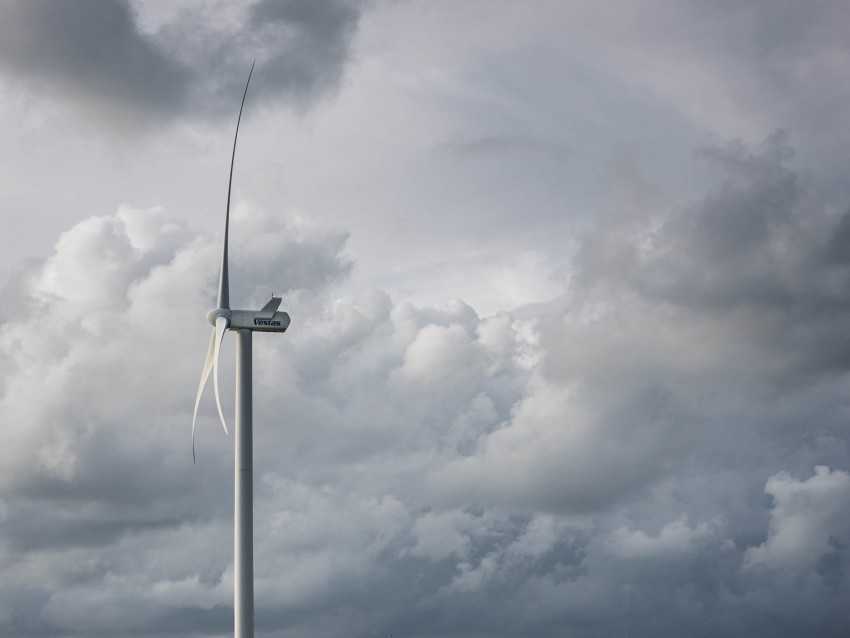 wind farm turbine clouds meadow nature Transparent PNG images collection