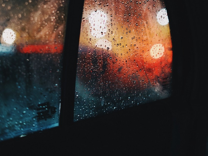 window rain drops car glass glare PNG Graphic Isolated on Clear Background Detail