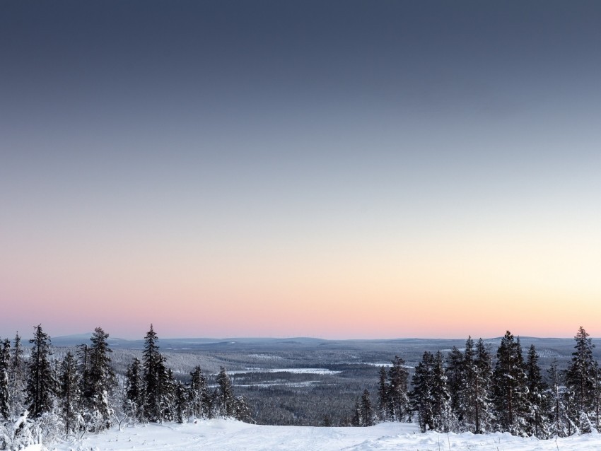 winter horizon snow sky levi finland Free PNG images with alpha channel variety