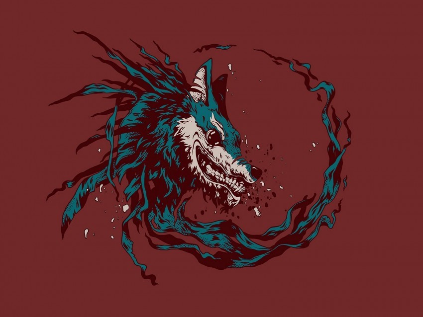 wolf predator dog art vector Free download PNG with alpha channel 4k wallpaper