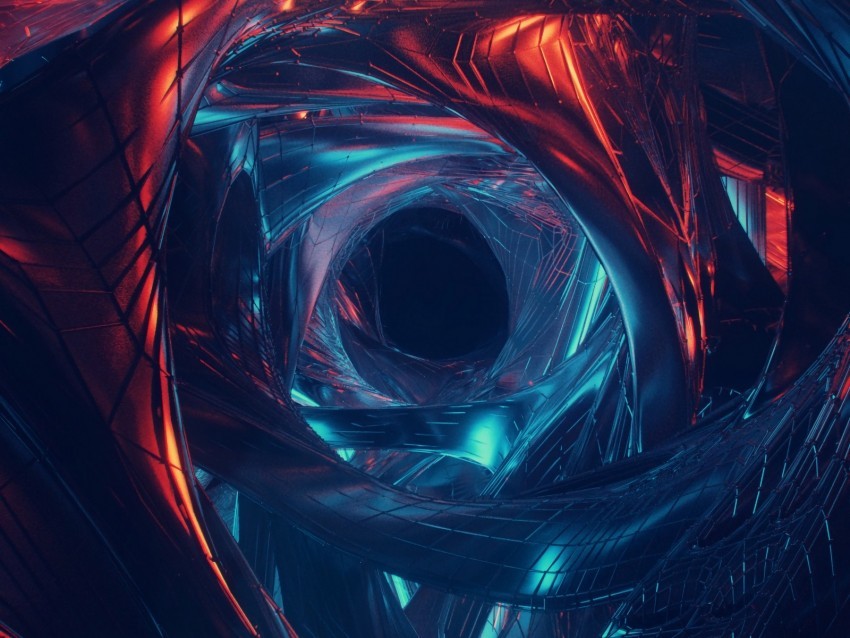 wormhole art visualization futurism Isolated Object with Transparent Background PNG