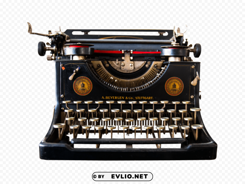 antique typewriter Transparent background PNG images selection