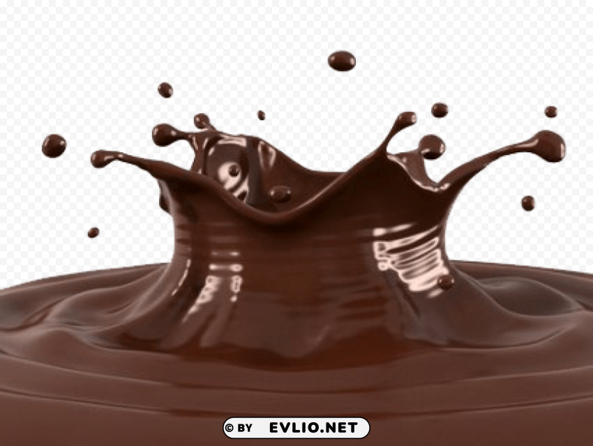 chocolate splash image PNG files with clear backdrop assortment