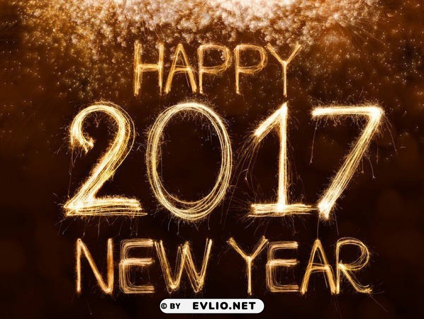 happy new year 2017 Isolated Item on Transparent PNG