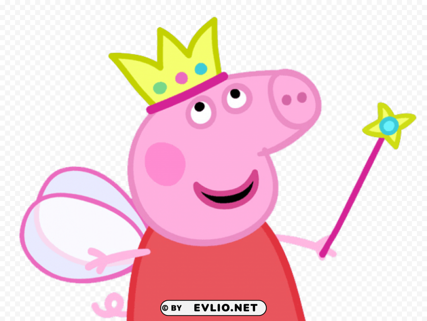 peppa pig queen PNG transparent icons for web design