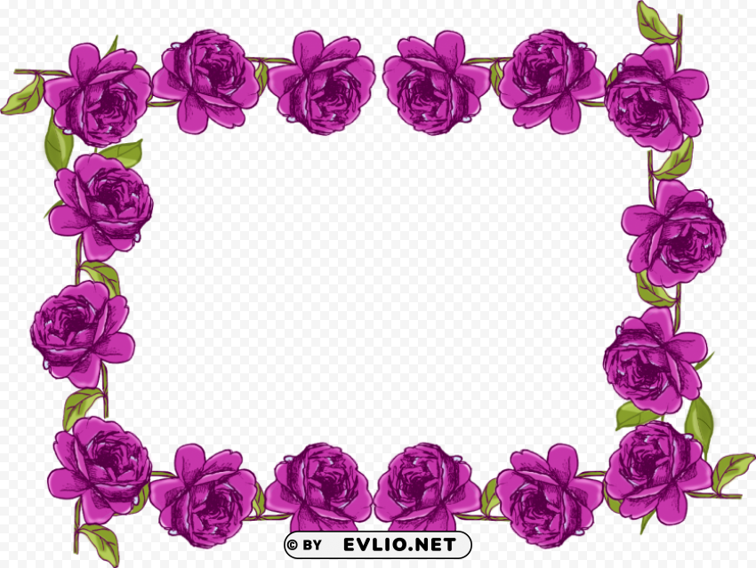 purple border frame PNG Image Isolated with High Clarity