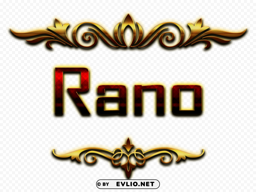 rano happy birthday balloons name Isolated Graphic on HighQuality Transparent PNG