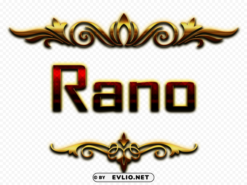 Rano Happy Birthday Balloons Name Isolated Graphic On HighQuality Transparent PNG