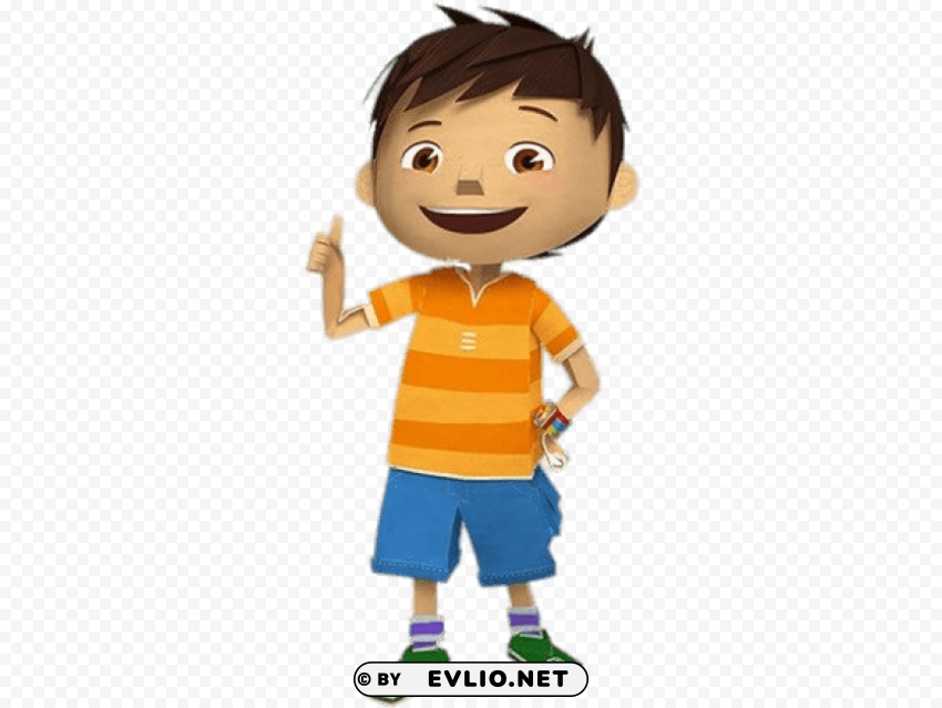 zack thumb up Isolated Character in Clear Transparent PNG