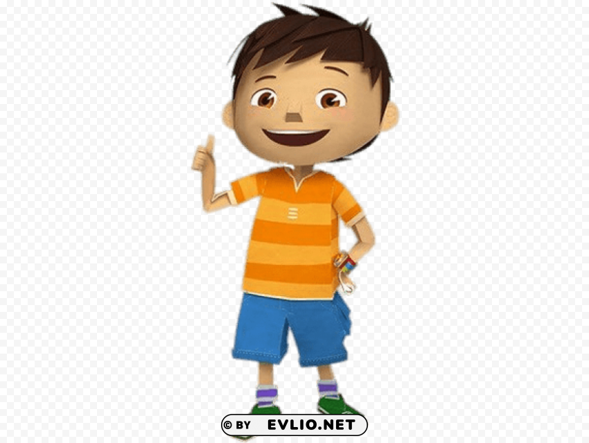 Zack Thumb Up Isolated Character In Clear Transparent PNG