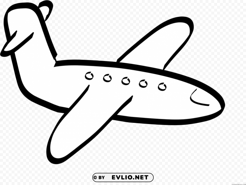 airplane drawing PNG Image with Isolated Element