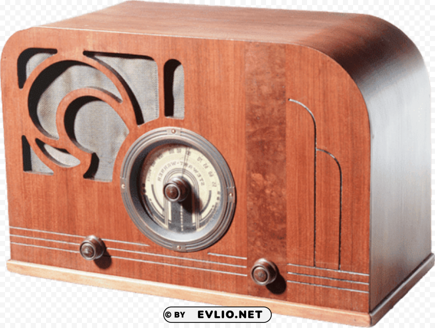 Clear stewart warner art nouveau radio Isolated Graphic on Transparent PNG PNG Image Background ID 4f291065