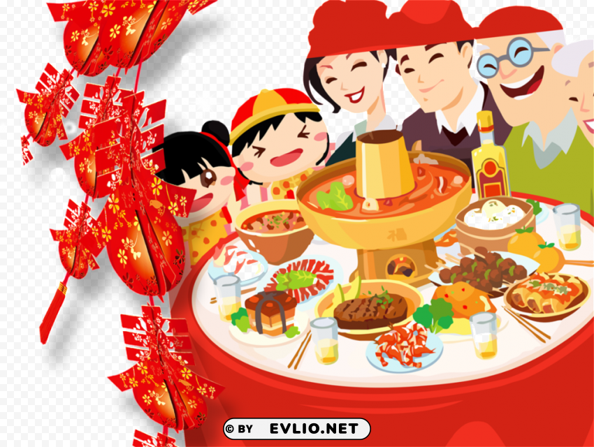 this graphics is new year's eve new year's eve element - reunion dinner clipart PNG for presentations