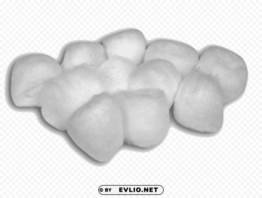 cotton ball Isolated Subject in Transparent PNG