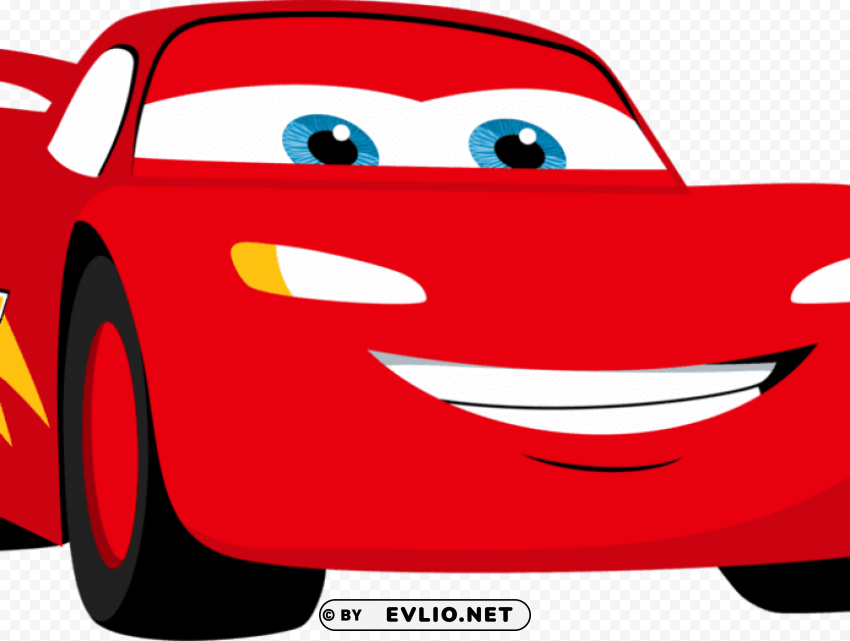 lightning mcqueen Isolated Object on HighQuality Transparent PNG