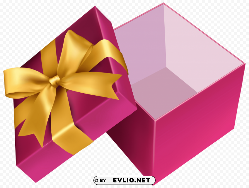 pink open gift PNG images with clear alpha channel broad assortment
