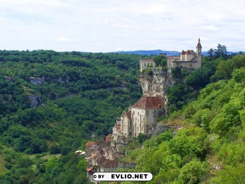 rocamadour castle france wallpaper Transparent PNG vectors