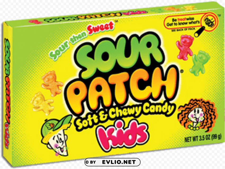 sour patch kids watermelon Isolated Illustration with Clear Background PNG